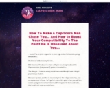 Capricorn Man Secrets by Relationship Astrologer Anna Kovach